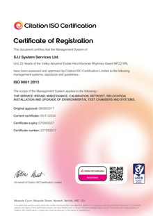 ISO 9001 Certificate